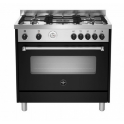 Fogão La Germania preto - 90cm