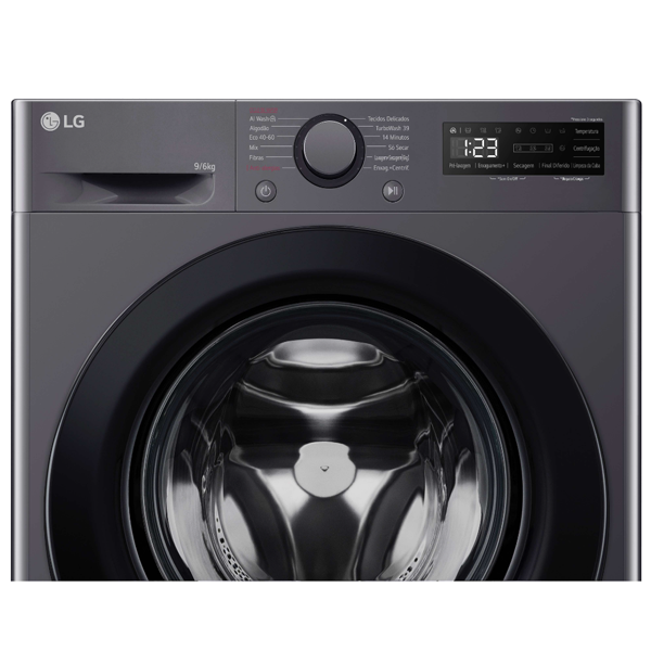 MÁQUINA DE LAVAR E SECAR ROUPA LG - F4DR509S6M