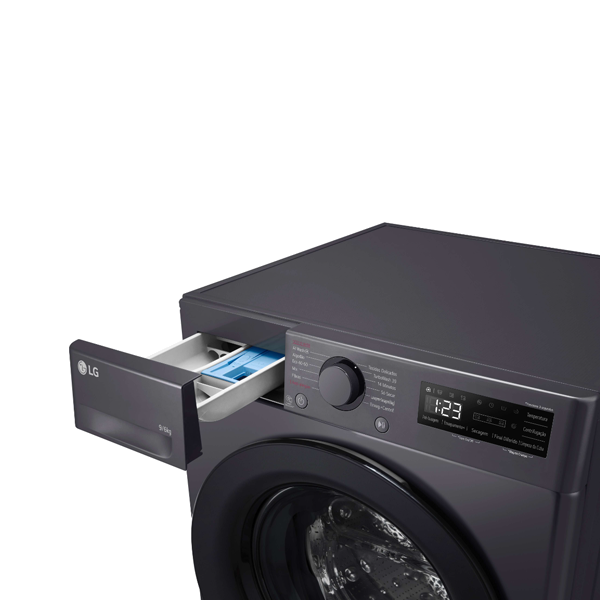 MÁQUINA DE LAVAR E SECAR ROUPA LG - F4DR509S6M