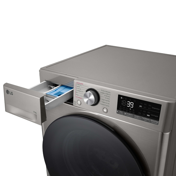 MÁQUINA DE LAVAR E SECAR ROUPA LG - F4DR7010SGS