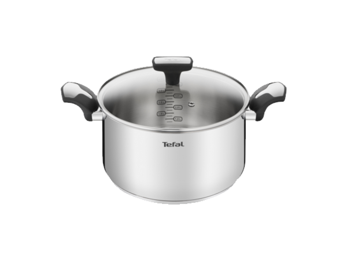TACHO TEFAL EMOTION INDUÇÃO 24CM + TAMPA VIDRO - E3014604