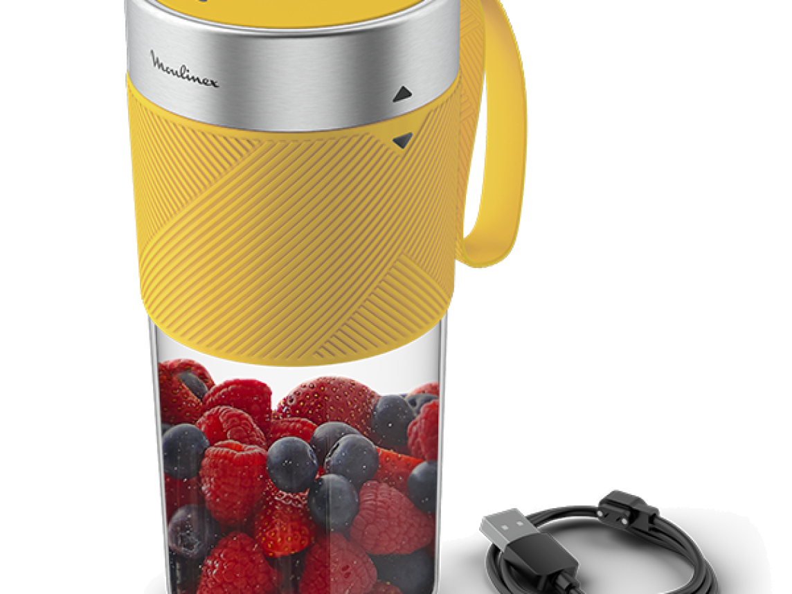 LIQUIDIFICADORA MOULINEX  LIGHT MIX  ON THE GO YELLOW - LM1C0210
